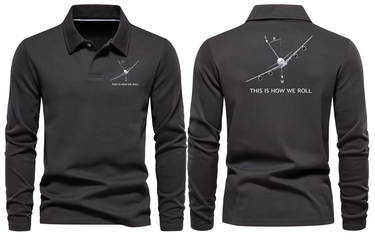 AIRBUS A380 THIS IS HOW WE ROLL LONG SLEEVE POLO